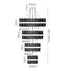 Kade Nickel Band 4 Tier Chandelier